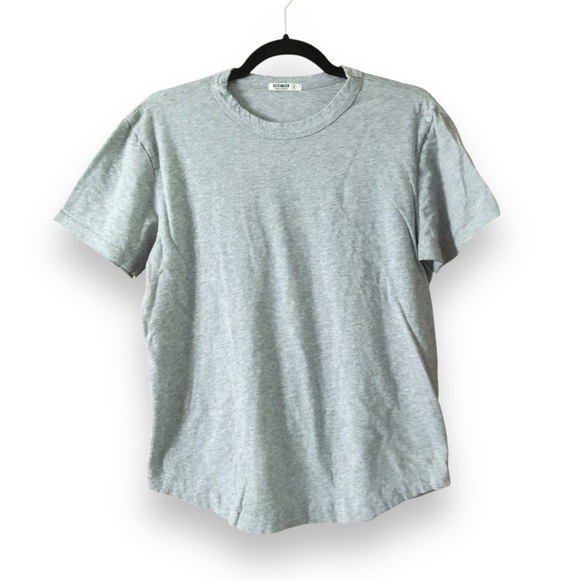 Buck Mason Men's Slub Curved Hem Tee Gray Size Small - Picture 1 of 4